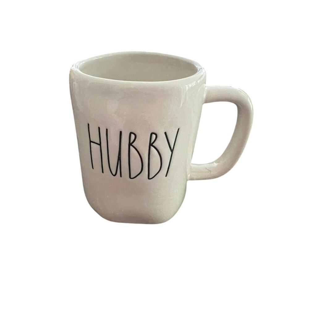 EUC Rae Dunn "Hubby" coffee mug cute whimsy